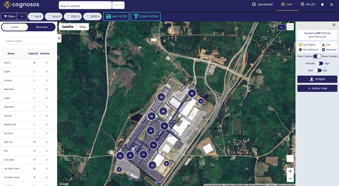 Map filtered view