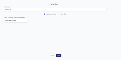 MLV Save Filter window