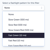 Filter Flashlight list