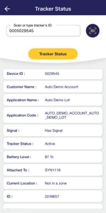 Tracker Status rpt