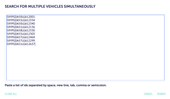 Search paste multi IDS