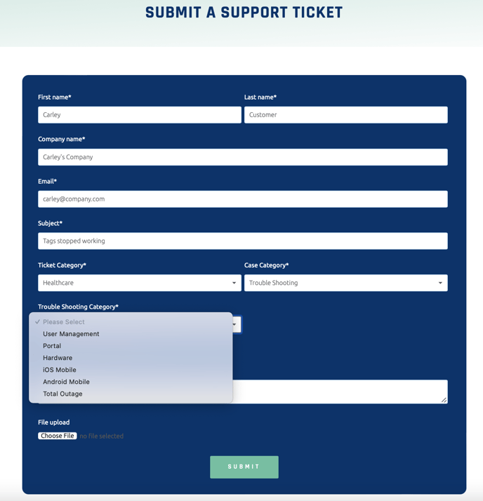 Submit Ticket